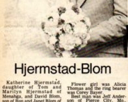 Dave and Kathy's Wedding Article