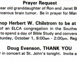 Marah's Prayer Request