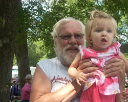 Vern with Granddaughter Kloey