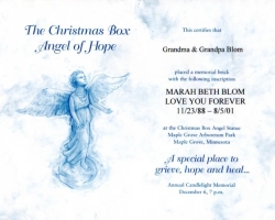 Ron and Janet's Memorial To Marah